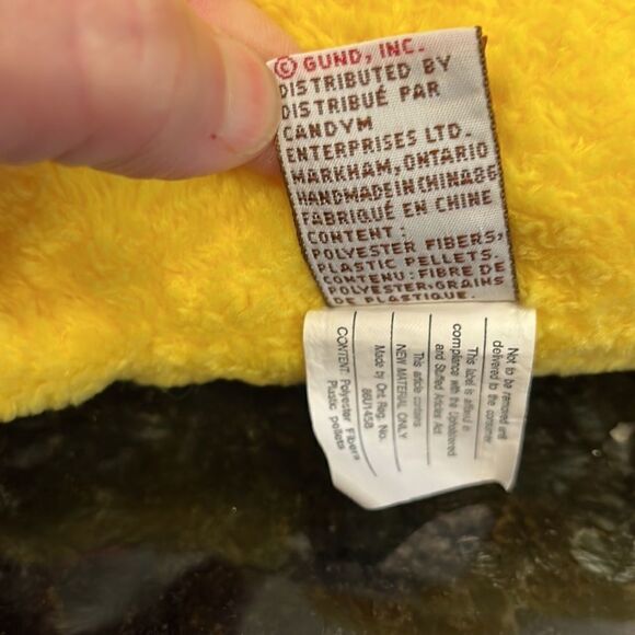 GUND -Peeps-Yellow Duckling -Size 9.5” - Picture 6 of 6